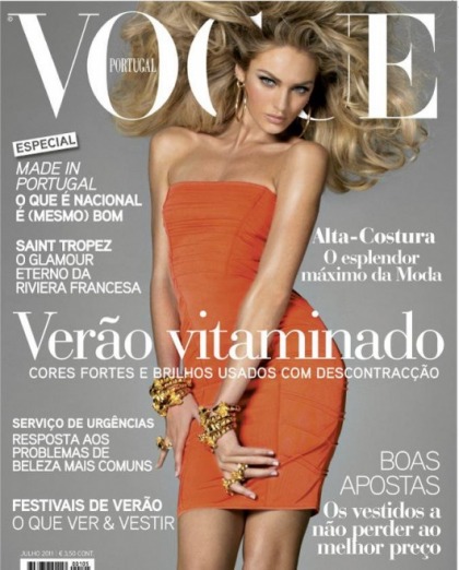 Candice Swanepoel on the Cover of Vogue Portugal