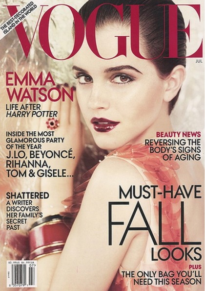 Emma Watson covers Vogue July 2011: vampy-sexy or too over the top?