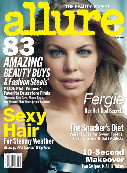 Fergie covers Allure, denies obvious plastic surgery makeover