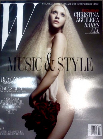 Christina Aguilera tones down the drag queen styles for W Mag