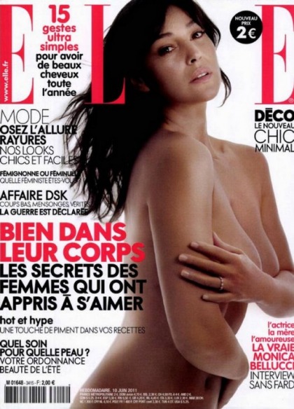 Monica Belluci Naked in Elle