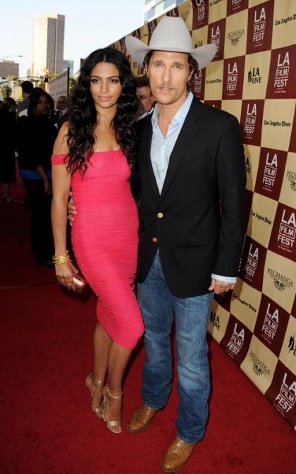 Matthew McConaughey & Camila Alves: LA Film Fest!