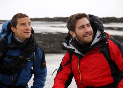 Jake Gyllenhaal and Bear Grylls Are Roughing It