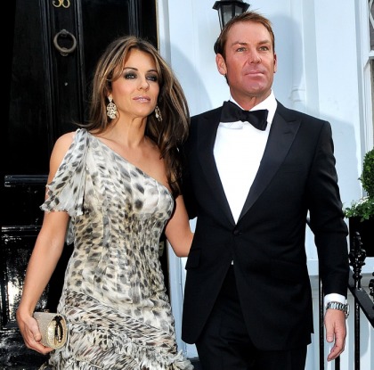 Liz Hurley claims Shane Warne's new face is result of weight loss