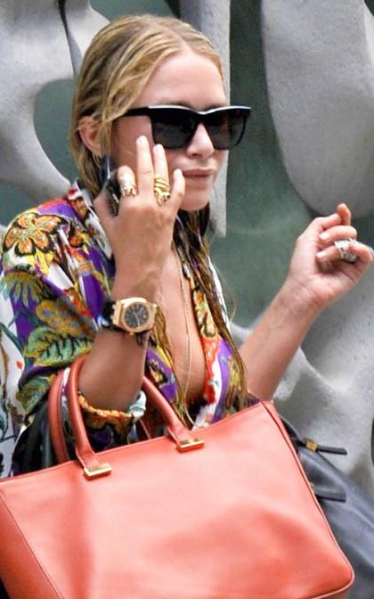 Mary-Kate Olsen's Handbag Juggling Act