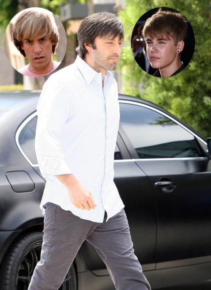 Ben Affleck hair watch, more Bieber or Bruno?