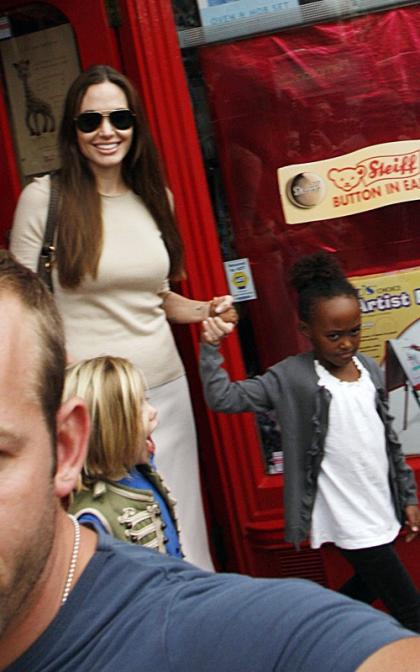 Angelina Jolie Goes Toy Shopping with the Girls