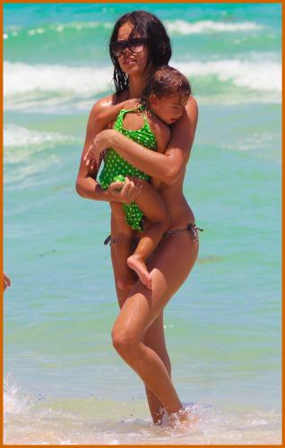 Adriana Lima Continues To Flaunt Bikini Bod in Miami
