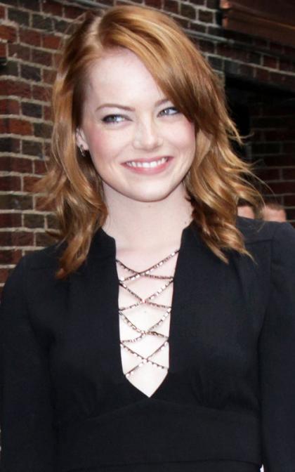Emma Stone: Lovely at 'The Late Show'
