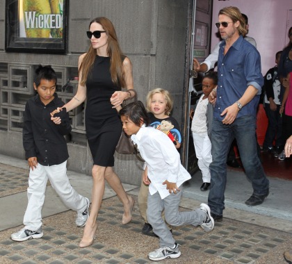 Brangelina took Maddox to a matinee of 'Wicked' for his birthday