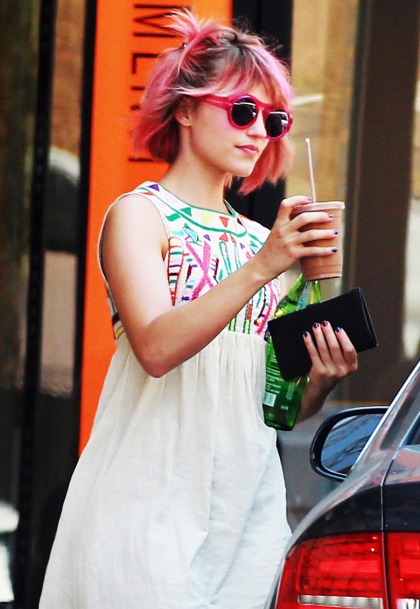 Dianna Agron dyes her hair hot pink: dated, fug or an improvement?
