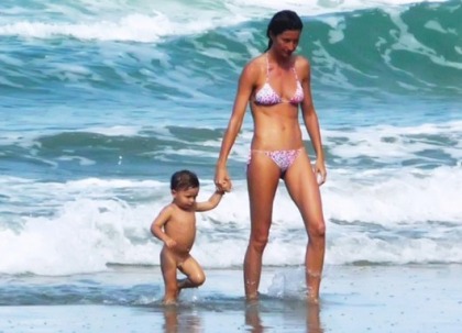 Gisele Bundchen and Her Naked Baby Hit the Beach