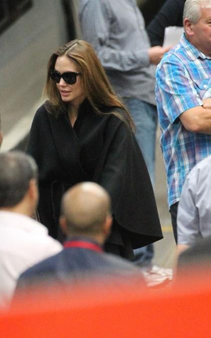 Brad Pitt & Angelina Jolie's London Family Travels