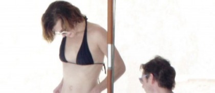 Milla Jovovich Is in Mexico in a Bikini