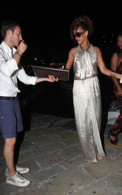 Rihanna Parties with Her Ladies in Portofino