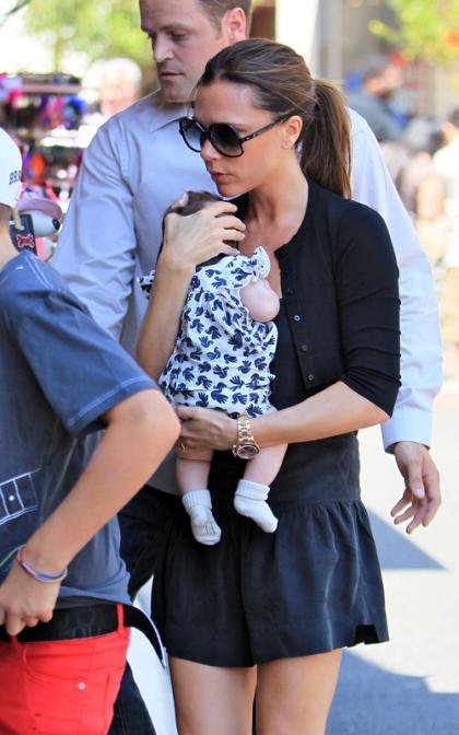 Victoria Beckham's Grove Family Outing with Baby Harper!