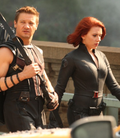 Scarlett Johannson & Jeremy Renner bring 'The Avengers' to NYC