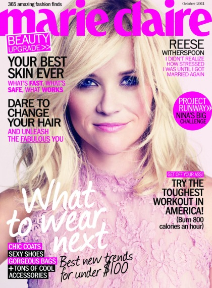Reese Witherspoon on Marie Claire: 'It's really traumatic' being a single parent