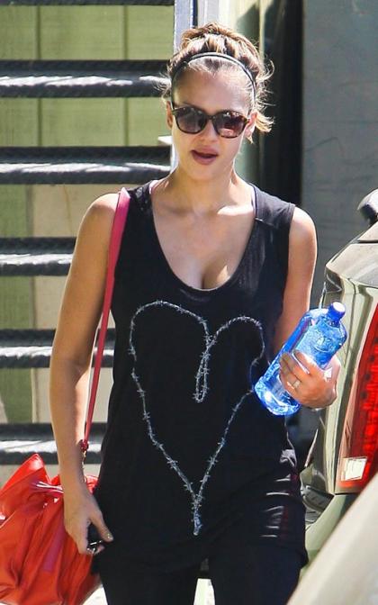 Jessica Alba's West Hollywood Workout