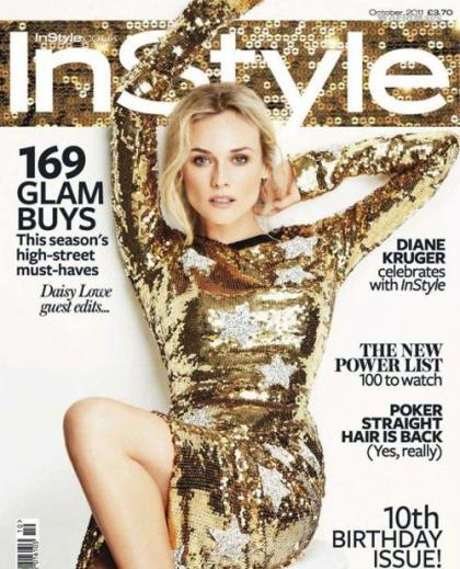 Diane Kruger Covers InStyle UK October 2011