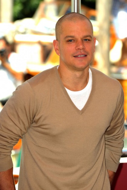 Matt Damon explains his bald head: 'it's called 'The Lauer?'