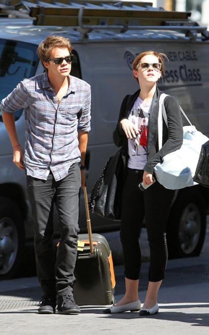 Emma Watson & Johnny Simmons' NYC Lunch Date!