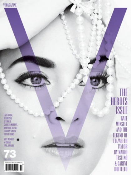 Kate Winslet as Elizabeth Taylor for V Magazine
