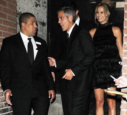 George Clooney finally gets photographed with Stacy Keibler