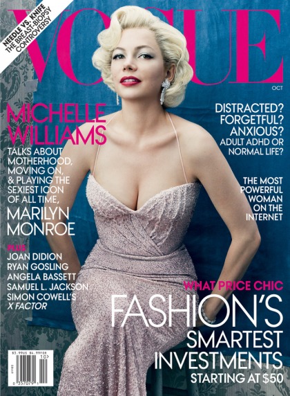 Michelle Williams does Marilyn Monroe drag in   Vogue: tragic or interesting?