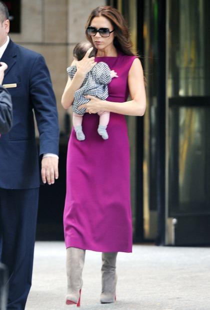 Victoria Beckham says that baby Harper 'loved' going   into the Prada store