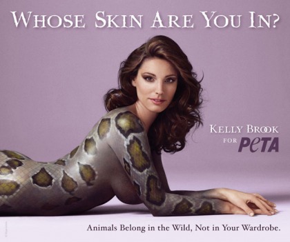 Kelly Brook's new overly-Photoshopped PETA ad: tragic, fug & hideous'