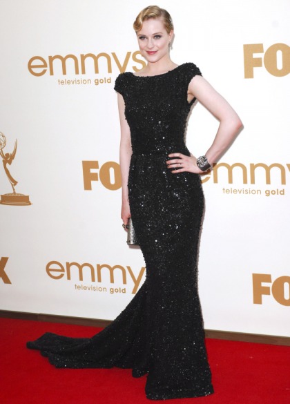 Evan Rachel Wood in black, beaded Elie Saab: stunning or 'too old?'