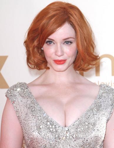 Christina Hendricks' Massive Emmy Cleavage