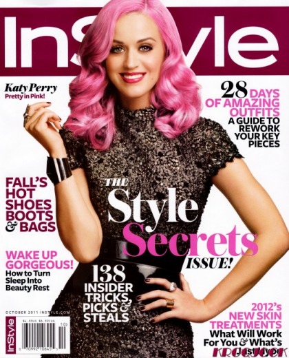 Katy Perry with Pink Hair for InStyle Magazine