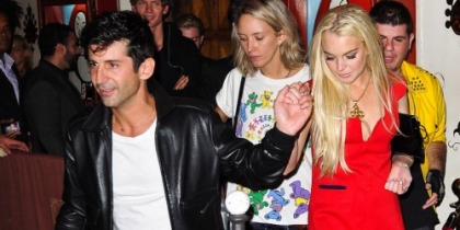 Lindsay Lohan Escorts Andre Saraiva Out of the Club