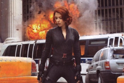 Scarlett Johansson as Black Widow in The Avengers