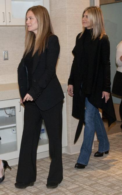 Jennifer Aniston Tours Breast Cancer Center with Jill Biden