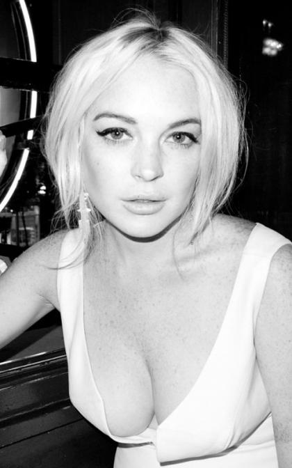 Lindsay Lohan's Cleavage-ful Parisian Photo Shoot