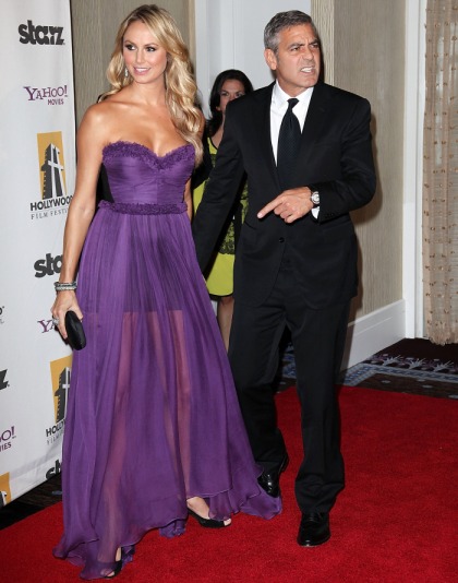 George Clooney & Stacy Keibler at the H?wood Film Awards: busted & budget?