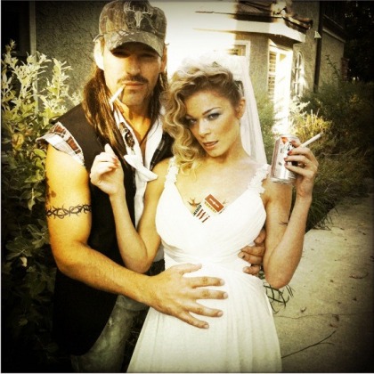 Eddie Cibrian and LeAnn Rimes go 'redneck' for Halloween