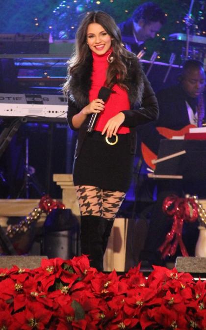 Victoria Justice Rocks Out at The Grove Tree Lighting