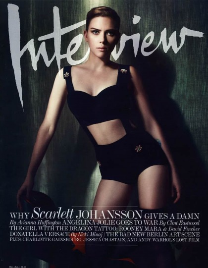 Scarlett Johansson covers Interview mag: boyish or still a sexy siren?