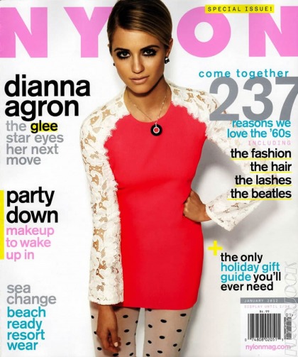 Dianna Agron covers Nylon with a Twiggy tribute: does she pull it off?