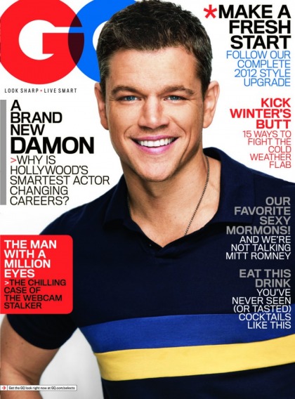Matt Damon on the cover of GQ: hot or Photoshopped to look too feminine?