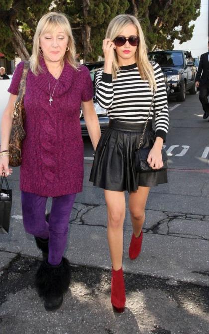 Ashley Tisdale's Holiday Retail Romp with Mom
