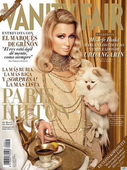 Paris Hilton covers Vanity Fair Spain: sadly nostalgic or just hideous?