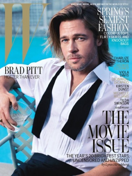 Brad Pitt goes old-school heartthrob on the cover of W Mag: hot or not?
