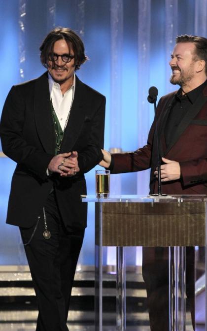 Johnny Depp's Golden Globes Razzing By Ricky Gervais