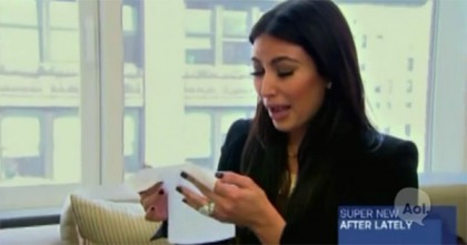 Kim Kardashian tries to fake cry about her bad marriage, can't move her face