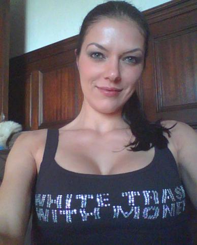 Adrianne Curry's White Trash Cleavage